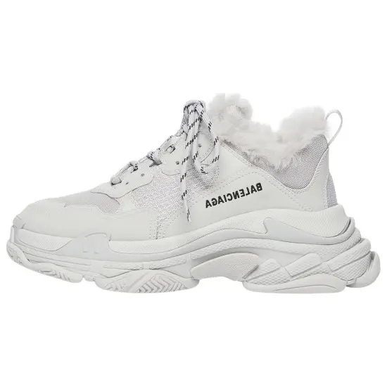 Balenciaga Triple S Fake Fur Grey