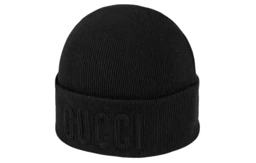 GUCCI Logo-embossed Wool Beanie