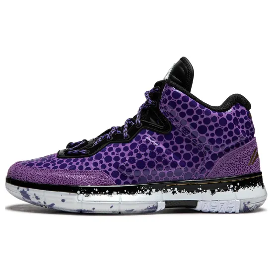 LINING WOW 1 Basketball Shoes Men High-Top Purple