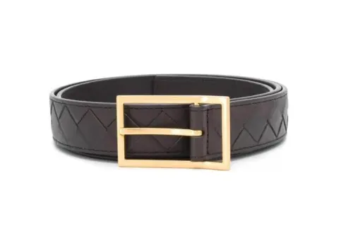 Bottega Veneta Intrecciato Buckle Belt