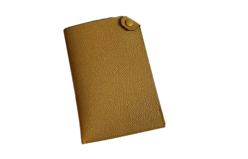 HERMES Tarmac Epsom Leather Passport Holder Women's 2S Sesame