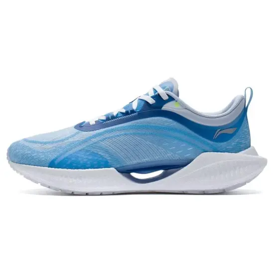 LiNing Super Light 19 Cushioning Anti-Slip And Wear-Resistant Low-Top Running Shoes Men's Blue White