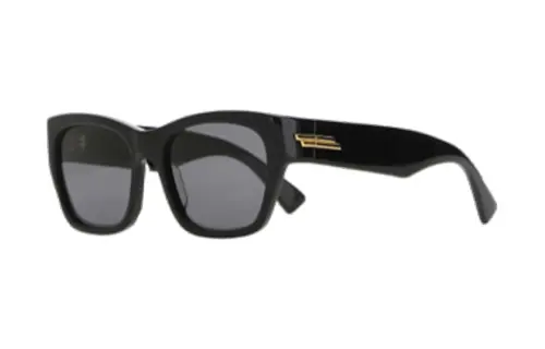 Bottega Veneta Acetate Irregular Shape Sunglasses Unisex Black