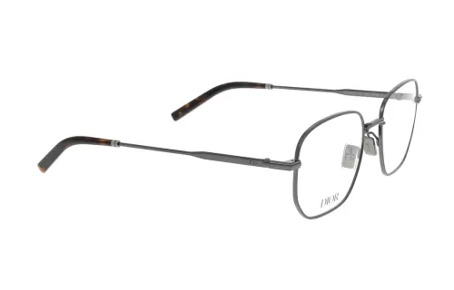 DIOR Metal Irregular Shape Eyeglass Frames Men's Silver Gray
