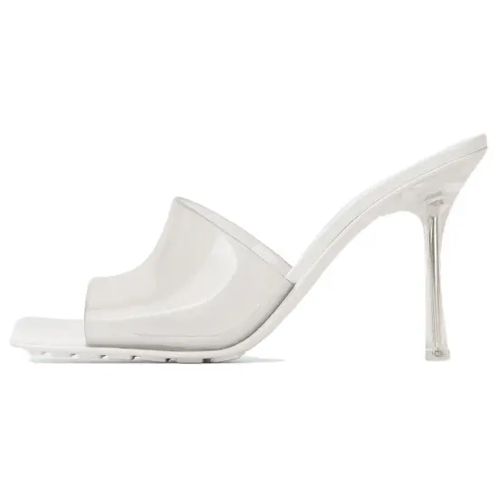 Bottega Veneta Transparent-Strap Heeled Sandals Women's