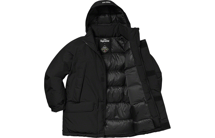 Унисекс куртка Supreme Week 17 GORE-TEX 700-Fill Down Parka (черный) — фото 7