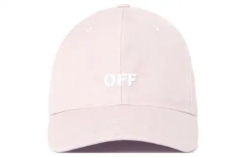 OFF WHITE Drill Off Stamp Logo Embroidered Baseball Cap