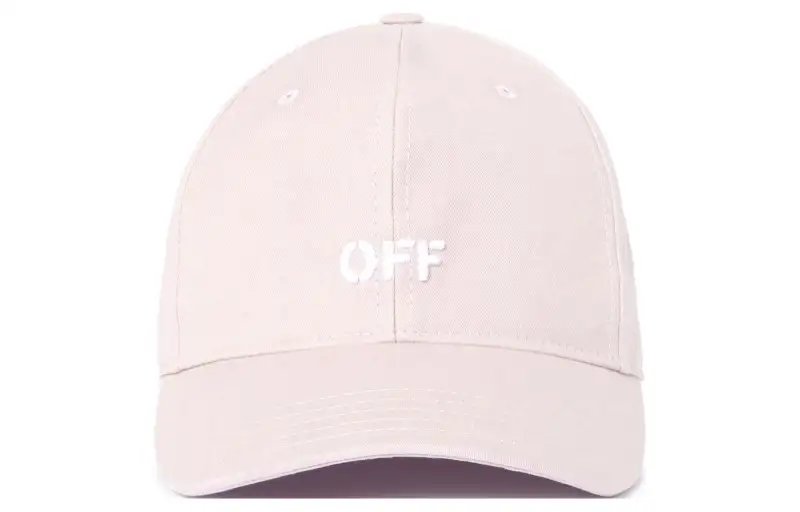 OFF WHITE Drill Off Stamp Logo Embroidered Baseball Cap