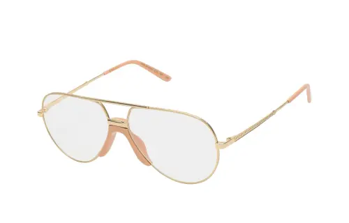 GUCCI Metal Aviator Sunglasses Women's Gold
