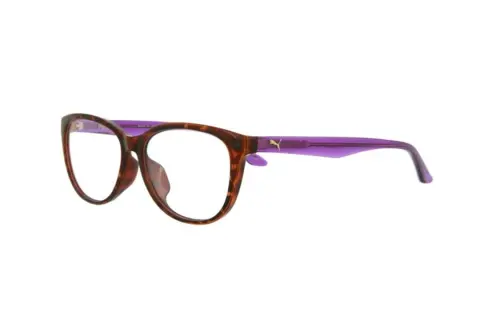 PUMA Rectangular Eyeglass Frames Women's Purple