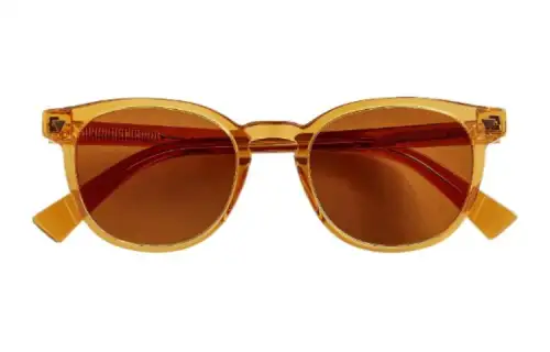 Bottega Veneta Irregular Shape Sunglasses Women's Yellow