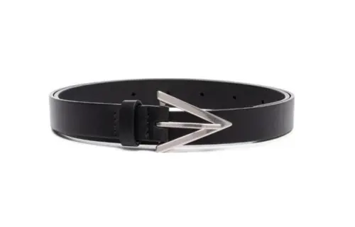 Bottega Veneta Solid Color Design, Pin Buckle Leather Belts Women's Black Width 2cm
