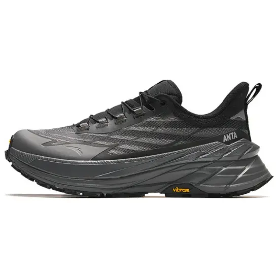 ANTA Running Collection Running Shoes Men Low Top Black/Volcanic Gray