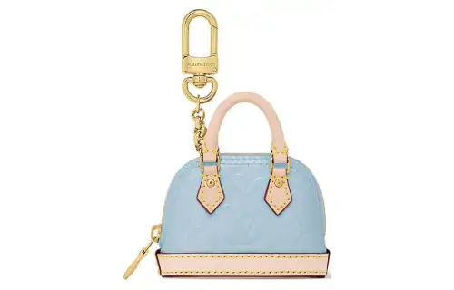 LOUIS VUITTON Micro Alma Leather Bag Accessory Extra Mini Women's Blue