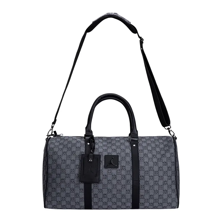 Jordan Polyester Monogram Bag, Luggage Bag, Gym Bag, Travel Bag Unisex Dark Smoke Gray