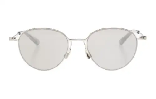 Bottega Veneta Oval Sunglasses Women's Silver