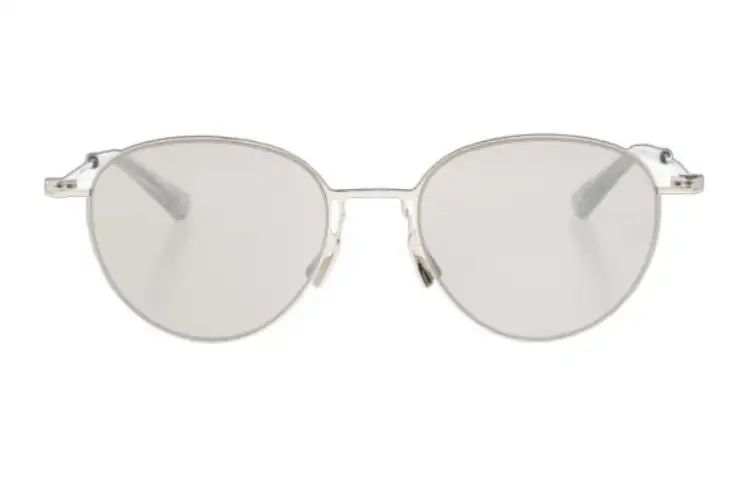 Bottega Veneta Oval Sunglasses Women's Silver