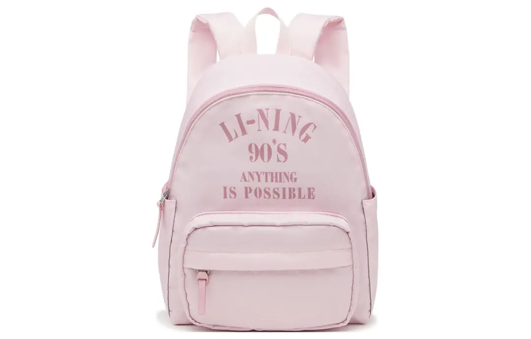 Li Ning Sports Life Collection Fabric Sports Backpack Regular Women's Primrose Pink