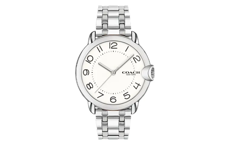 COACH Wrist Watches Quartz Movement Stainless Steel Strap 36mm White Dial Women's Watch