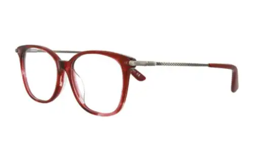 Bottega Veneta Acetate Cat Eye Eyeglass Frames Women's Red