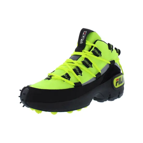 FILA Grant Hill 1 Anti Slip Wear Resistant Mid Top Casual Shoes Women's Green