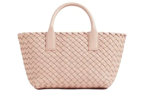 Bottega Veneta Cabat Sheepskin Tote Bag, Shopping Bag, Handbag Mini Women's Lotus Powder