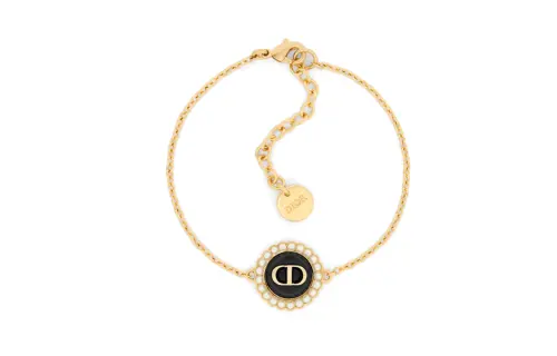 DIOR Metal, Glass, Resin Bracelets Women's Gold