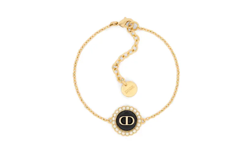 DIOR Metal, Glass, Resin Bracelets Women's Gold