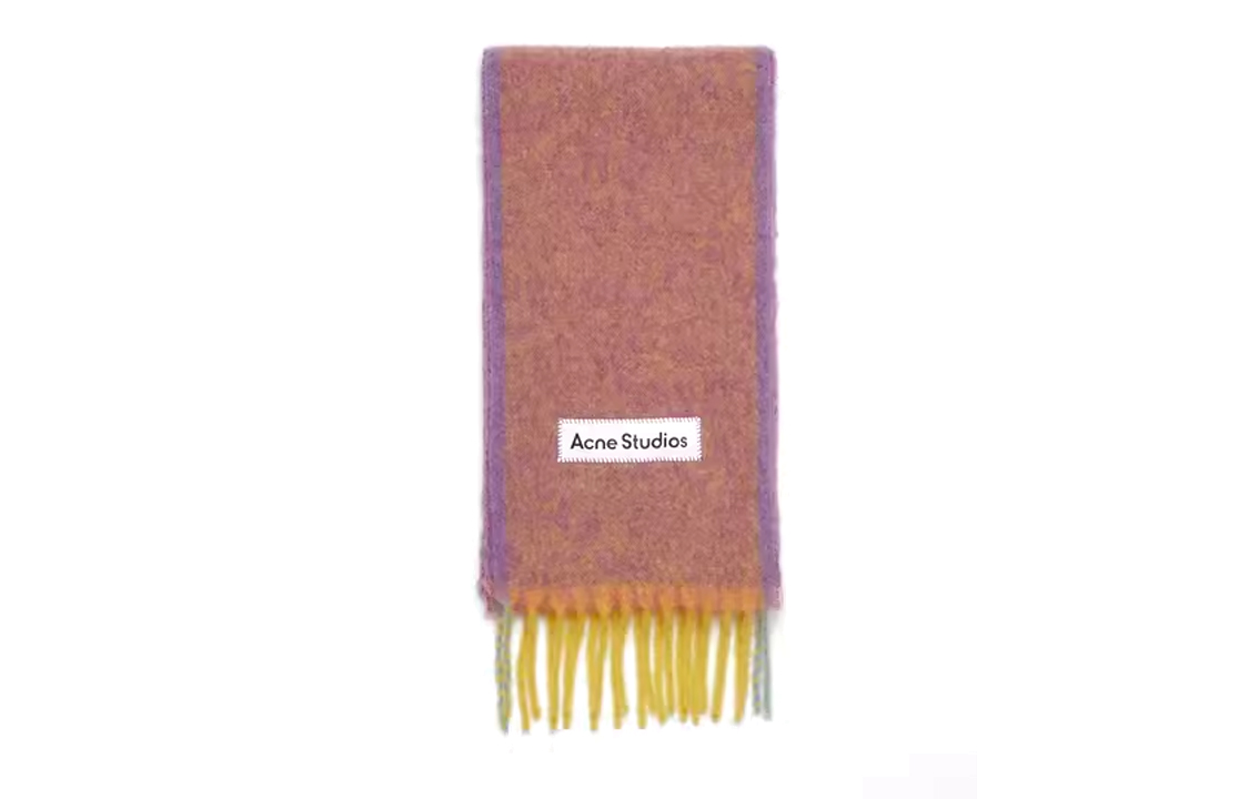 Шарф Acne Studios (кислотно-желтый)