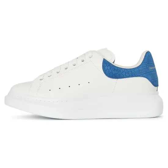 Alexander McQueen Oversized White Blue Croc
