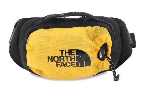 THE NORTH FACE 3L Outdoor Bags Nylon With Canvas Black & Yellow Men's