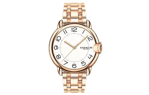 COACH Wrist Watches Quartz Movement Stainless Steel Strap 35mm White Dial Women's Watch