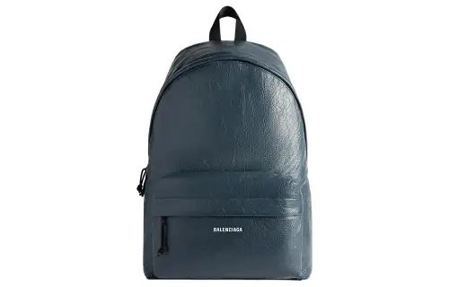 Balenciaga Explorer Lambskin Backpack Men's Dark Blue