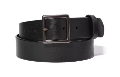 UNIQLO Multicolor Detail Pin Buckle Leather Belts Men's Black Width 3.8cm