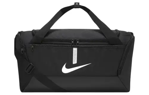 Nike Polyester Portable Luggage Bag Travel Bag Gym Bag Small Unisex Black & White