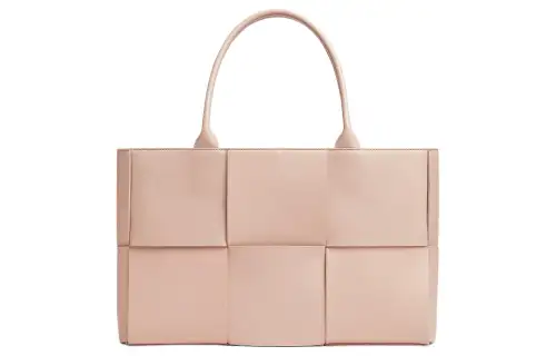 Bottega Veneta ARCO Sheepskin Tote Bag, Shopping Bag, Handbag Medium Women's Lotus Powder