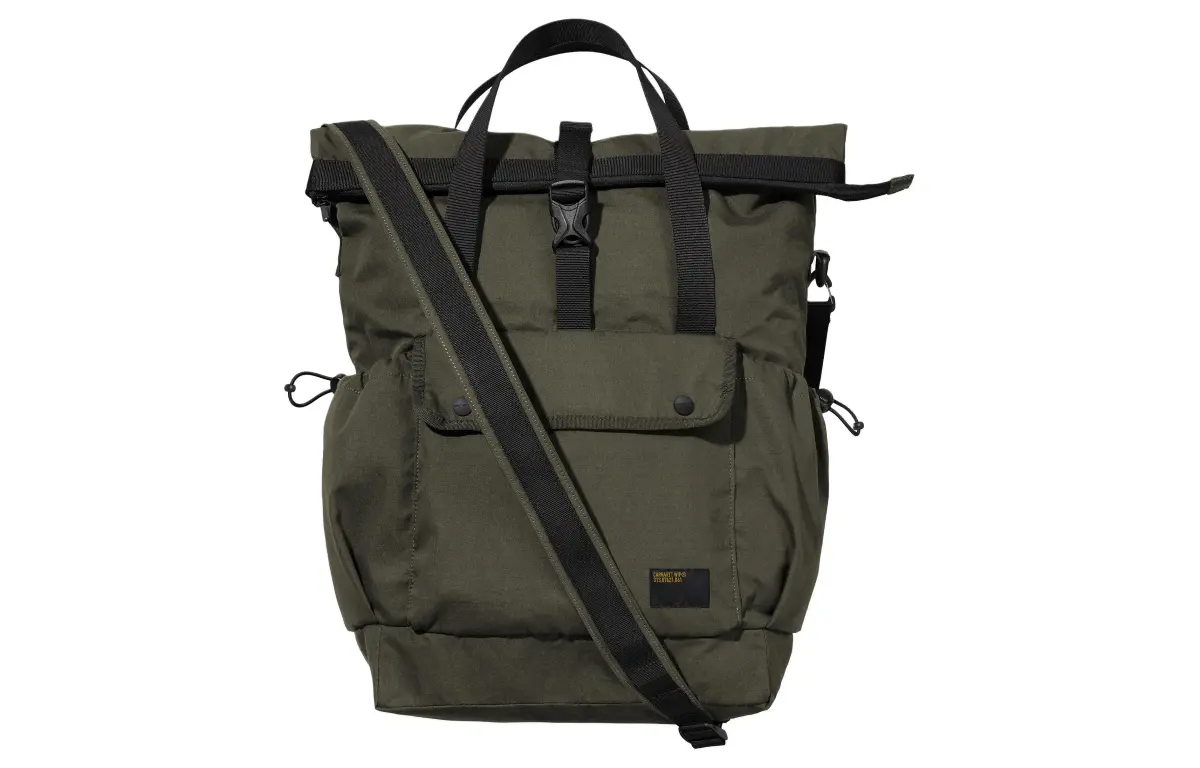 Carhartt WIP Cotton With Nylon Shoulder Bag, Crossbody Bag, Handbag Regular Unisex Army Green