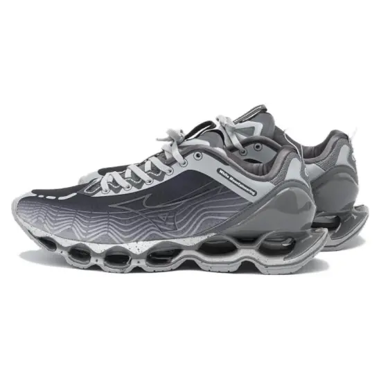 Mizuno White Mountaineering Wave Prophecy X Shoes 'Grey'
