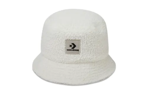 Converse Faux Sherpa Bucket Hats Unisex White