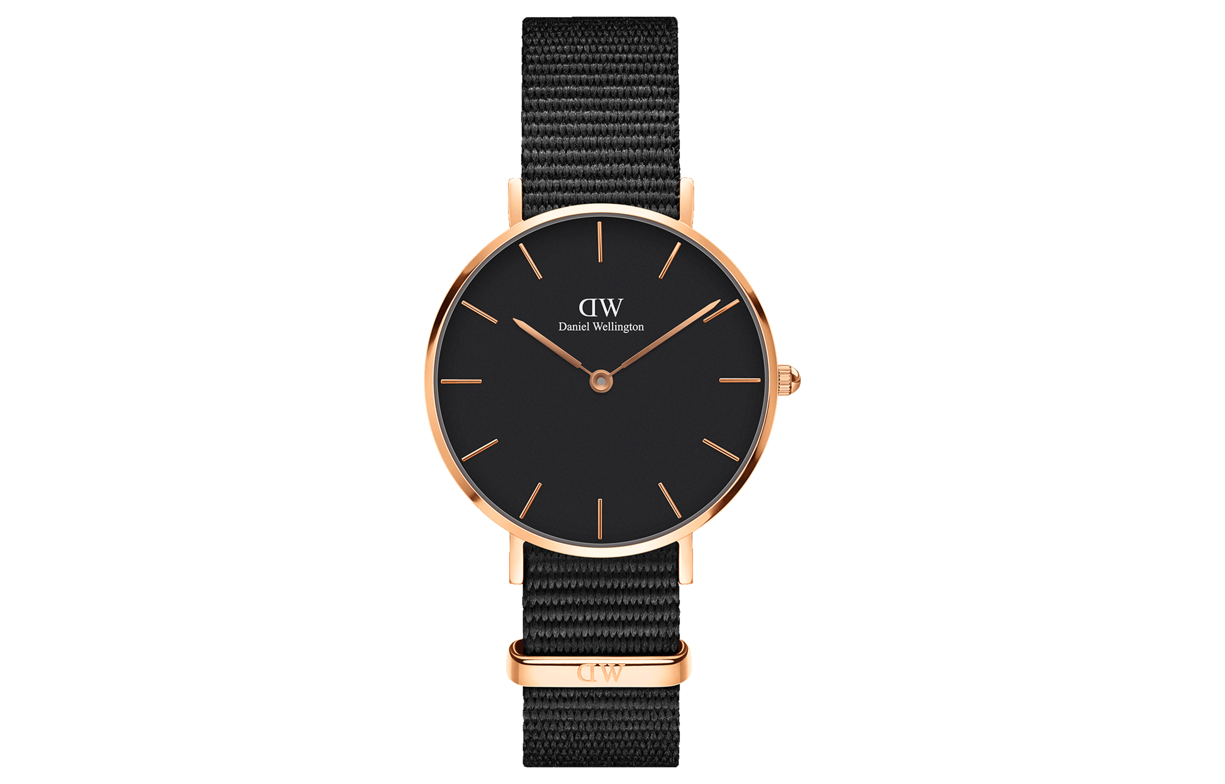 Daniel Wellington Daniel Wellington Daniel Wellington watch watch quartz movement nylon strap black dial women's watch 30 meters waterproof