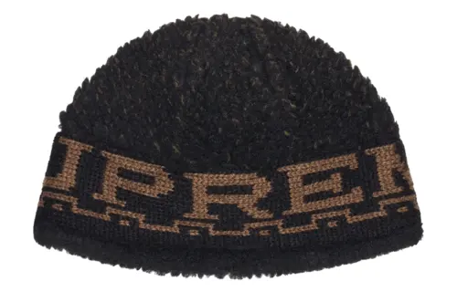 Supreme Sherpa Logo Beanie