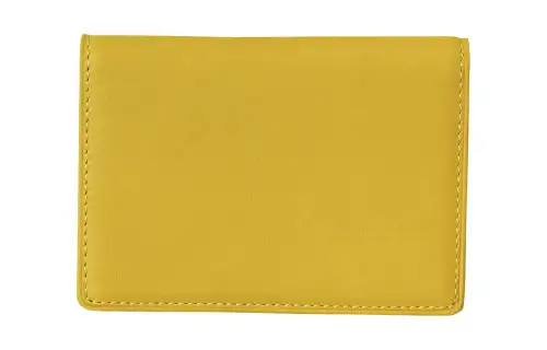 Mizuno Cow Leather Business Card Holder Unisex Natural