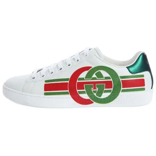 GUCCI Ace Skateboard Shoes Women's Low-Top White