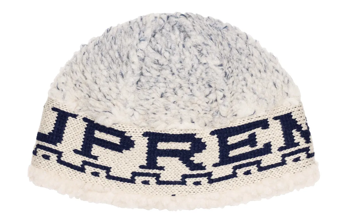 Supreme Sherpa Logo Beanie