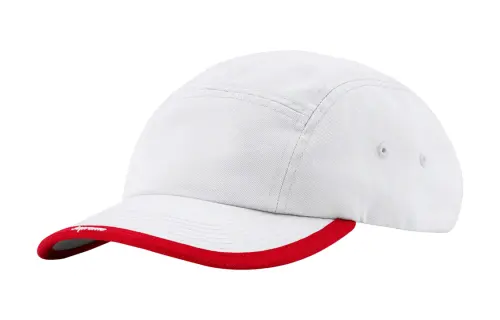 Supreme 100% Cotton Twill Baseball Caps Unisex White