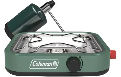 COLEMAN Stove and Pot Supplies Outdoor Camping Removable Flip-Up Grate for 1-2 People Provides Precise Temperature Control Aluminized Steel 15 x 10 x 6.5 inches