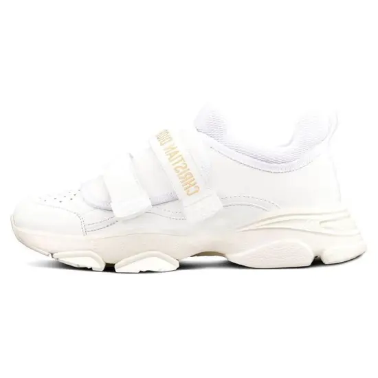 DIOR D-Wonder Low White Calfskin Women's