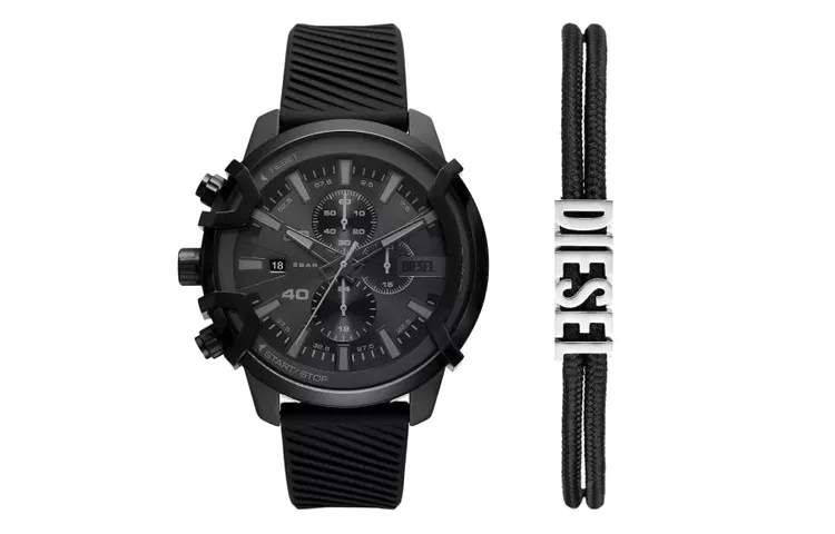 Diesel Chronograph Watch And Bracelet Set