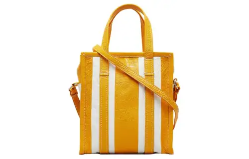Balenciaga Lambskin Shoulder Bag, Crossbody Bag, Handbag Women's Yellow & White