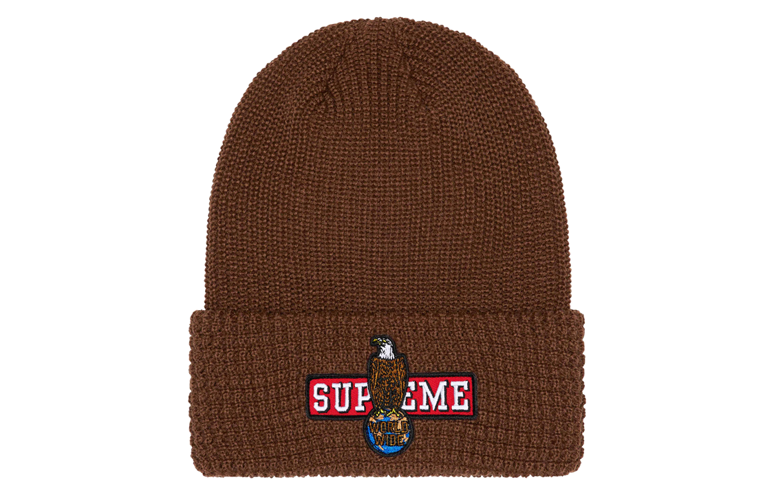 Шапка Supreme Eagle Beanie (коричневая)